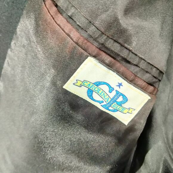 Carolina Blue Sports Coat Mens 40 100% Cashmere Black Single-Breasted USA - Picture 12 of 14